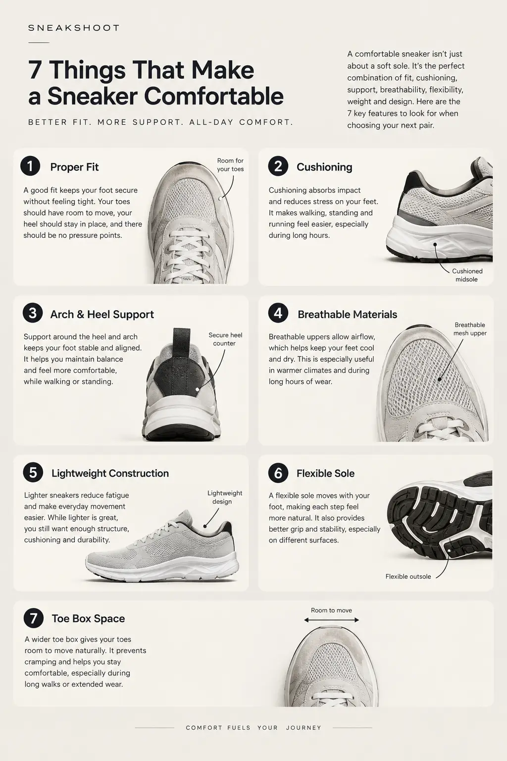 how to choose comfortable sneakers